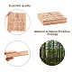 Decorazioni espositive in legno naturale creatcabin DJEW-CN0001-10-3