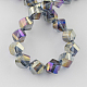 Electroplate Glass Beads Strands EGLA-R031-4mm-18-2