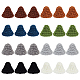 24 pièce de décoration de chapeau tissée en laine faite à la main AJEW-FG0003-34A-1