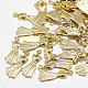 真鍮チャーム  ドレス  18KGP本金メッキ  22.5x9x2mm  穴：1.5mm X-KK-N200-055-2