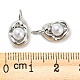 Alloy with ABS Plastic Imitation Pearl Pendants FIND-G061-05P-3