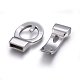 304 Stainless Steel Magnetic Clasp Rhinestone Settings STAS-E440-27P-3