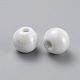 Perles en porcelaine manuelles PORC-D001-8mm-04-2