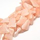 Natural Pink Aventurine Dyed Nuggets Bead Strands G-P071-60-1