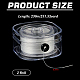 Filo di cristallo elastico piatto&nbsp;EW-WH0002-03A-2