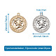 Fashewelry 2 set 2 colori accessori in lega di zinco ciondolo gioielli FIND-FW0001-06-6