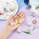 OLYCRAFT 7 Sets Milk Tea Charms Milk Tea Keychain Making Kit Faux Suede Tassel Keychain Making Kit Miniature Cup Pendant Charms Mixed Color Bubble Tea Charms for Key Chains DIY Jewelry Making DIY-OC0010-87-3