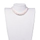 Natural Freshwater Pearl Necklaces NJEW-JN02509-01-4
