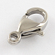 Polished 304 Stainless Steel Lobster Claw Clasps STAS-R072-42A-2