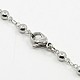 Ball Chain Necklace for Men NJEW-F027-25-3