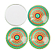 Мозаика печатных стакан наполовину круглый / купольные кабошоны X-GGLA-N004-14mm-G-3