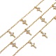3.28 Fuß handgefertigte Messingkabelketten X-CHC-I036-09G-1