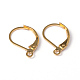 Brass Leverback Earring Findings X-KK-R014-G-NR-1
