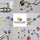 PandaHall 1 Set DIY Pendant Making with Tibetan Silver Crucifix Cross Pendants and Alloy Links Mixed Color Chandelier Components Oval Links 23x15x4mm DIY-PH0019-62-6