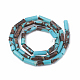 Assembled Bronzite and Synthetic Turquoise Beads Strands G-S322-004-2
