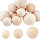 PandaHall 12pcs Lagre Wooden Ball WOOD-PH0001-17-1