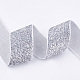 キラキラ輝きリボン  ポリエステル＆ナイロンリボン  銀  1インチ（25~26mm）  約100ヤード/ロール（91.44メートル/ロール） SRIB-T002-04-11-3