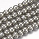 Eco-Friendly Dyed Glass Pearl Round Beads Strands HY-A002-6mm-RB022-1