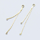 Long-Lasting Plated Brass Chandelier Component Links KK-K204-151G-NF-1