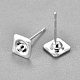 304 Stainless Steel Ear Stud Components STAS-G187-13S-2