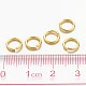 De color de oro anillos de bronce de salto X-JRC7MM-G-3