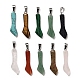 Natural & Synthetic Mixed Gemstone Pendants G-M424-10P-1