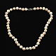 Collane di perline elegante perla NJEW-Q282-08-1