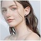 PandaHall 20pcs 10 Styles Flower Stud Earring Findings Hollow Flower Ear Post with Loop Earring Pad Base Posts DIY Earring Components Earring Backs for DIY Earring Jewelry Making STAS-PH0019-27P-7