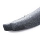植毛布スポンジ厚いヘアバンド  DIYの女性のヘアアクセサリー用  グレー  14~42mm  内径：145x125mm OHAR-O018-04H-3