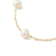 Bracelet chaîne en perles naturelles BJEW-JB09447-2