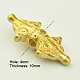 Brass Buddhist Beads KK-K059-G-2