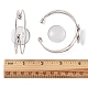 Kit fai da te per la creazione di braccialetti a cupola vuoti DIY-FS0003-50S-6