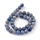 Natürlichen blauen Aventurin runde Perle Stränge X-G-M248-6mm-01-3