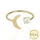 Synthetic Opal Cuff Rings RJEW-AA00823-06G-6