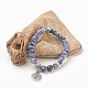 Bracelets en perles de pierre naturelle avec breloque BJEW-JB03726-4