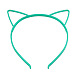 Bandes de cheveux en plastique oreille de chat mignon OHAR-PW0001-164C-1
