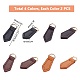 Wadorn 8 pièces 4 couleurs accessoires de sac en cuir véritable FIND-WR0003-86-2