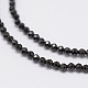 Chapelets de perles en spinelle noir naturel G-E351-01-3