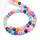 Natural Weathered Agate Beads Strands X-G-G589-6mm-09-2