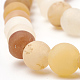Natürliche gelbe Jade Perlen Stränge G-T106-244-2