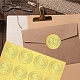 34 лист самоклеящихся наклеек с тиснением золотой фольги DIY-WH0509-011-6