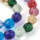 Chapelets de perles vernissées manuelles LAMP-P051-A01-3