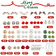Kit fai da te per la creazione di orecchini da fata natalizia di sunnyclue DIY-SC0022-83-2