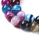 Chapelets de perles en agate à rayures naturelles/agates à bandes G-G582-10mm-46-3