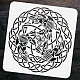 FINGERINSPIRE Celtic Raven Painting Stencil 11.8x11.8inch Celtic Knot Drawing Template Reusable Crow Pattern Hollow Out Stencil for Painting on Wall Wood Furniture DIY Home Decor DIY-WH0391-0397-3