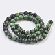 Natural Ruby in Zoisite Beads Strands G-F568-086-8mm-2