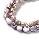 Fili di perle di perle d'acqua dolce coltivate naturali PEAR-Z002-31-3