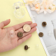 CHGCRAFT 5 Sets 5 Style Acorn Glass Ball Pendants Empty Clear Glass Globe Vial Pendants Wish Bottle Charms with Caps for Necklace Earring Making GLAA-CA0001-45-3