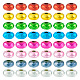 80pcs 8 Farben Harz europäische Perlen RESI-TA0002-30-1