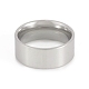 201 Stainless Steel Flat Plain Band Rings X-RJEW-G106-8mm-7-P-2